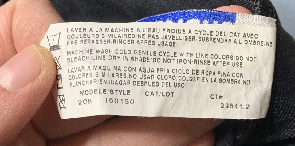 Christina Vintage Sz 14/36 Black ruched High Cut Halter One Piece Swim Suit L9 - Image 4 of 4