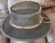 Australian Western Aussie Style Suede Leather Cowboy Bush Hats