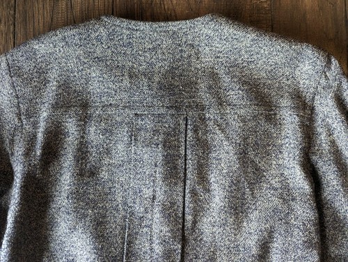 Vintage Perry Ellis Portfolio Women's Silk Blend Tweed Jacket w/ Belt Size 12 - Picture 16 of 16