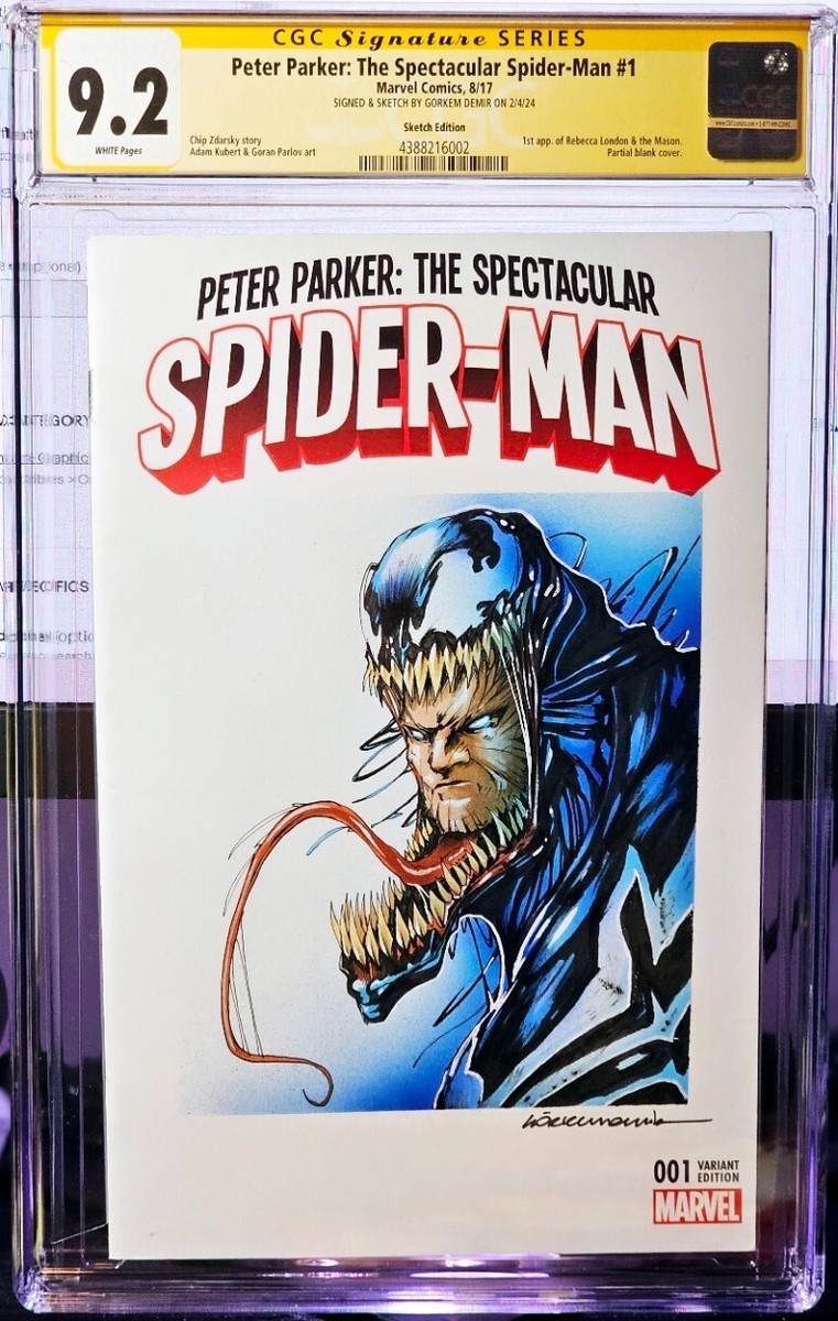 Peter Parker: The Spectacular Spider-Man #1 Venom Sketch by Gorkem