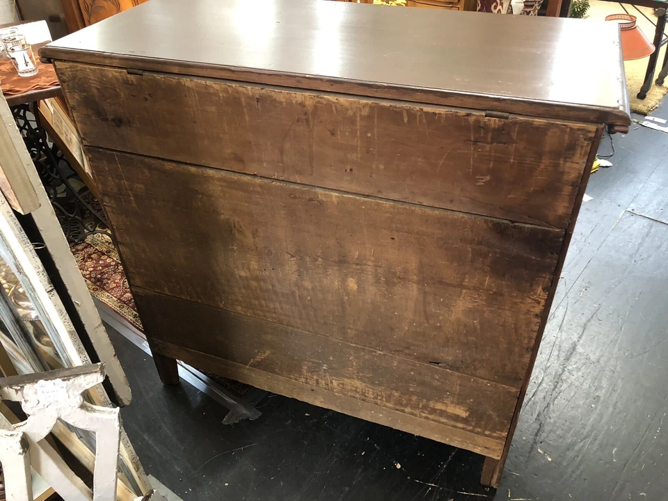 Caja manta cofre mula Nueva Inglaterra siglo XVIII Foto 3 de 4