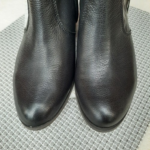 Sole Bound By Baretraps Uriel Leather Block Heel Ankle Boots Black 10 NWOB - Picture 12 of 12