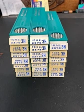 Vintage Berol Turquoise Eagle Drawing Leads - 20 boxes w/ 12 ea, #2375 3H NOS