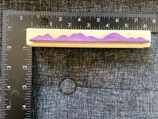 Alextamping Double sided Rubber Stamp WM N20 Mountain Range Hills Border New