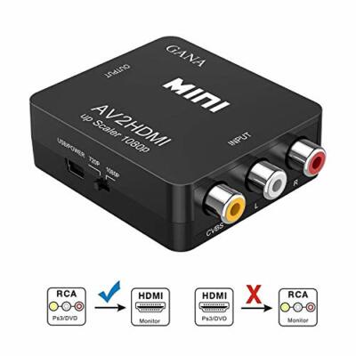 RCA to HDMI conversion converter GANA AV to HDMI converter AV2HDM