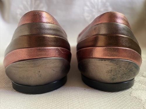 Miu Miu Open Toe Flats Sz 38 Fantastic Multi Color Leather - Picture 3 of 14