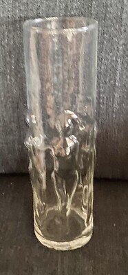 3D Body Glass MCM Vase, Libbey Unique