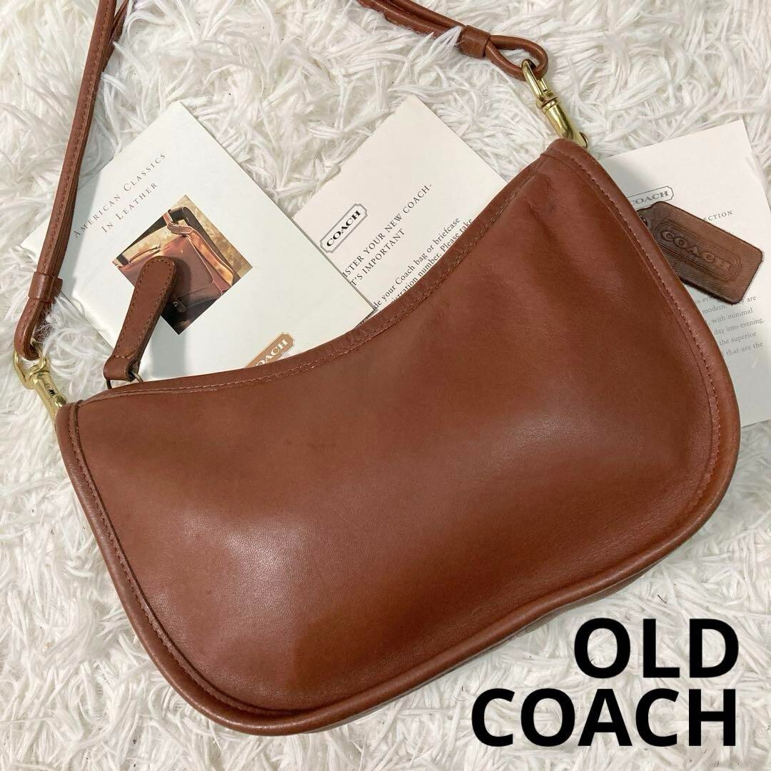 Extremely Rare Made In USA Old Coach 4080 Shoulder Bag Brown 