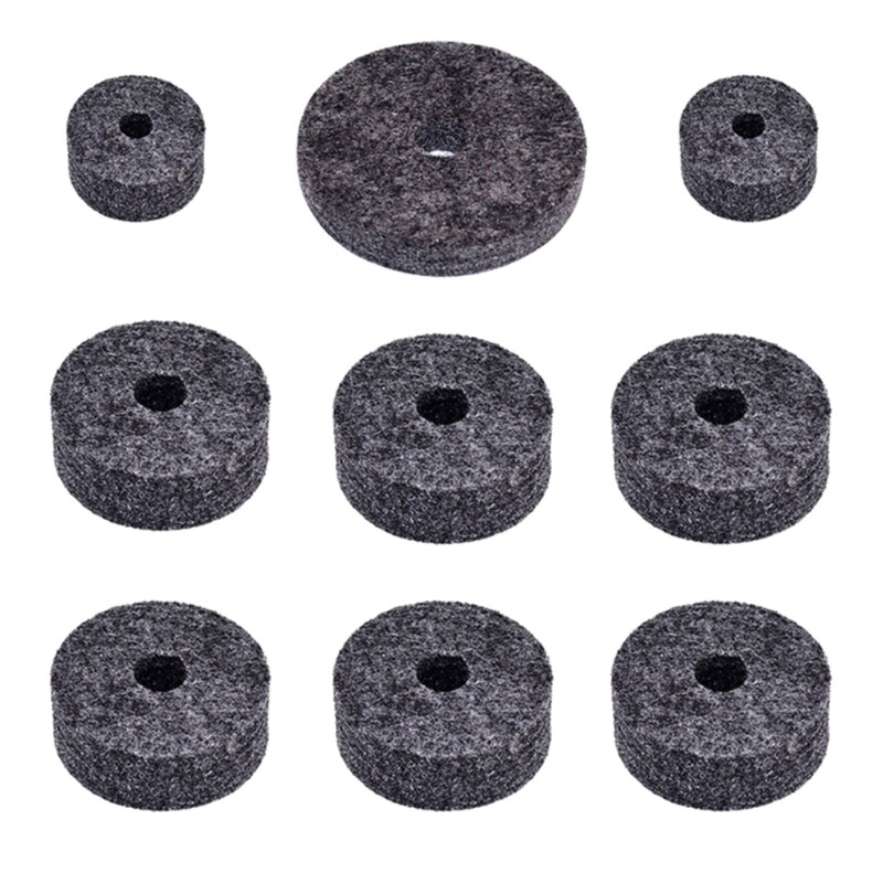 18Pcs Cymbal Felts Cymbal Stand Felt Hat Cup Felt Cymbal Stand Sleeves