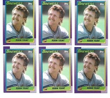 Robin Yount 1990 Topps Baseball #290 Ten (10) Card Lot-Milwaukee Brewers