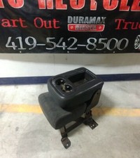 2007.5-2014 Black Cloth Jump Seat Center Console Chevy Silverado Gmc Sierra Hd