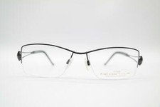 Vintage Neostyle Dynasty 755 810 Titan Black Burgundy Half Rim Glasses NOS