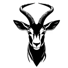 Impala Antelope - Black Vinyl Graphic Decal Car Truck Windows Laptop Notebook