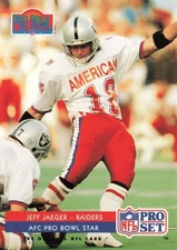 1992 Pro Set #385 Jeff Jaeger Los Angeles Raiders