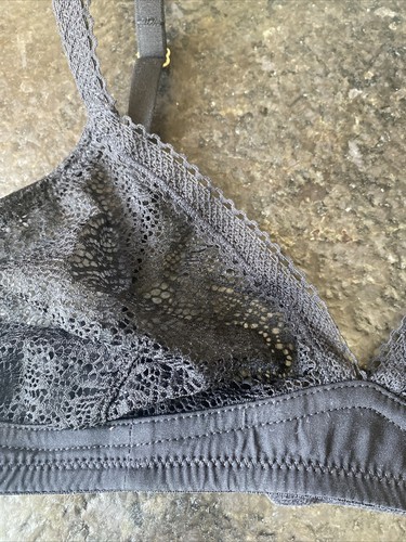 NWT Madewell Black Skin & Lace Structured Bralette Small - Picture 2 of 5