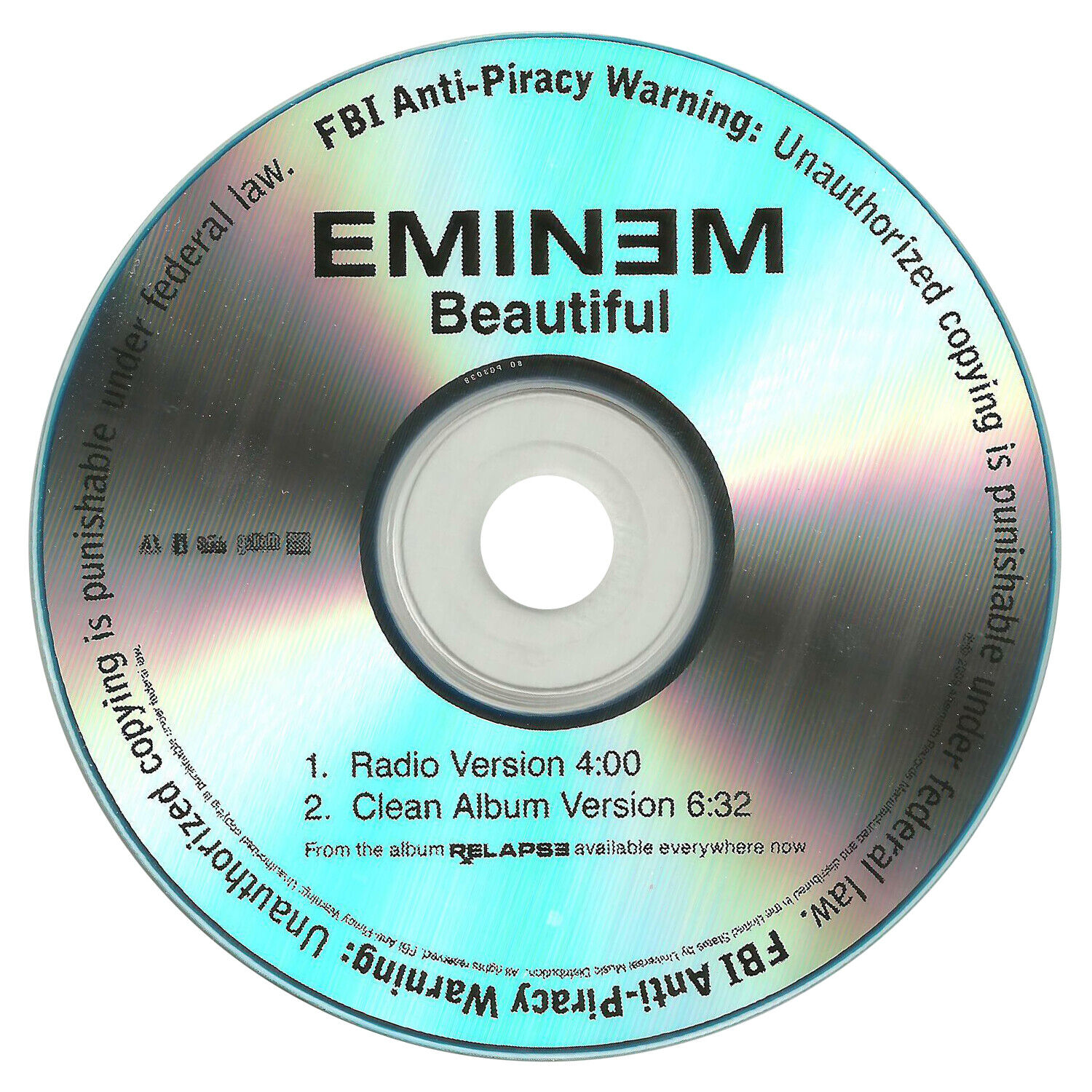 Eminem BEAUTIFUL (Promo CD Single) (2009) RARE