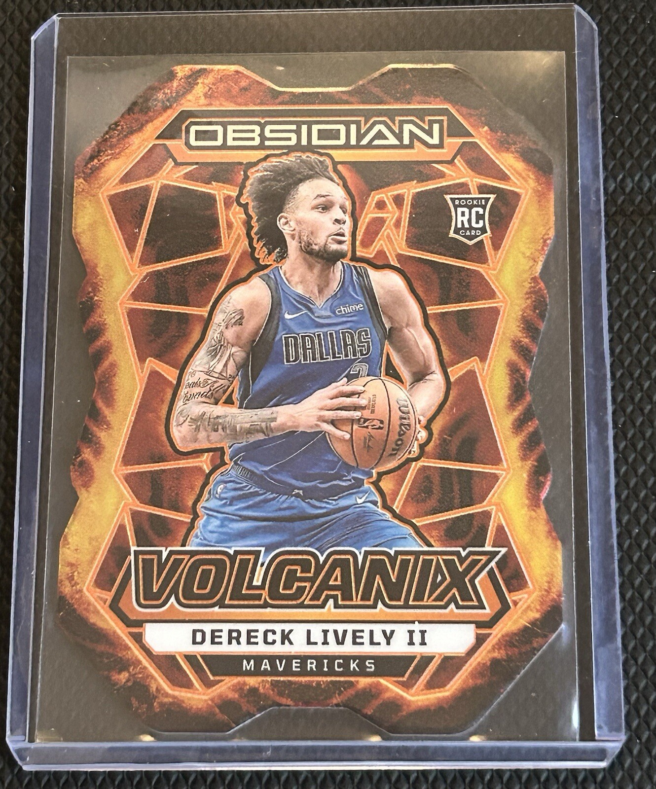 2023-24 Obsidian Basketball Volcanix Dereck Lively II RC Rookie Case Hit Dallas