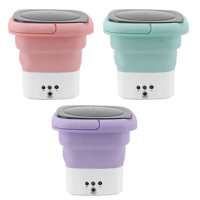 #ad Mini Foldable Washing Machine Noiseless Laundry Bucket Washer US Plug MG $56.87