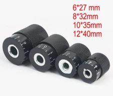 Control Knob Scale Knurled 6/8/10/12mm Control Knob Scale Knob Tuning Handwheel