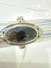 Vintage Estate Doug Paulus Sterling Silver 925 SMOKY QUARTZ Ring Size 10 Faceted
