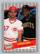 1989 Fleer #637 Cannon Arms (Chris Sabo / Bobby Bonilla)