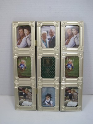 Lui Michel Cie Hand Crafted Trifold Tarnish Resistant Photo Frame 12'' x 9'' New