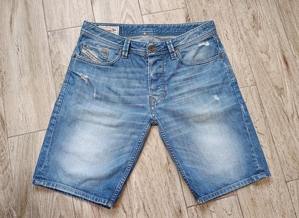 Men Diesel Shorts Navy Denim 33