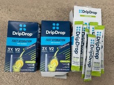 3x DripDrop DeHydration Relief Lemon Lime Electrolyte Hydration Drink 23 Total