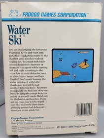 Water Ski (Atari 7800, 1988) Tested Cartridge, Manual, Warranty Card and Box