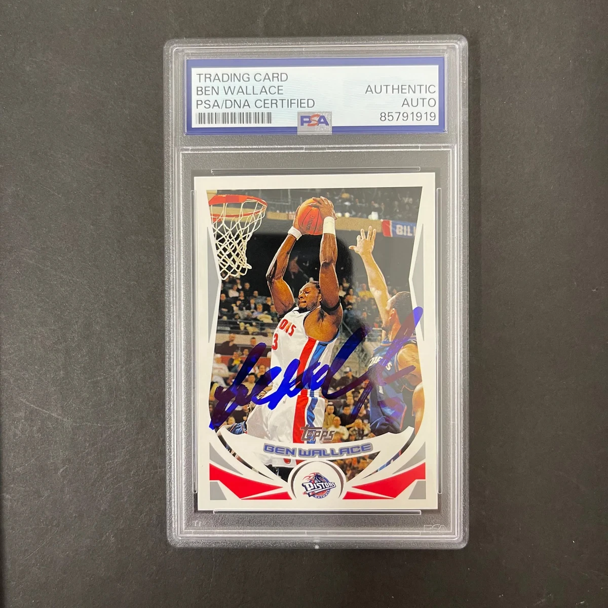 Ben Wallace Basketball Autographed Sports Trading Cards