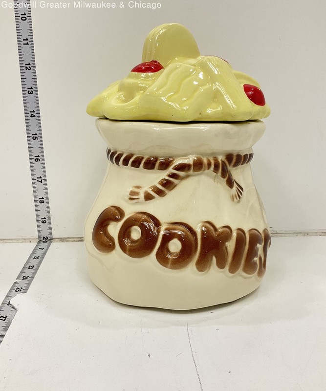 Vintage 1950s "Sack Of Cookies" Cookie Jar