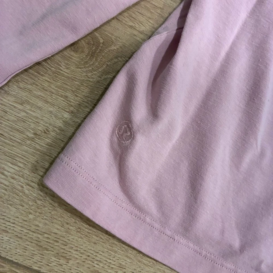 Camisa Lululemon Calce Clásico Mezcla Algodón Manga Larga Rosa Peonía Talla 4 Foto 3 de 4