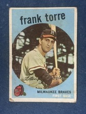 1959 Topps #65 Frank Torre Milwaukee Braves POOR