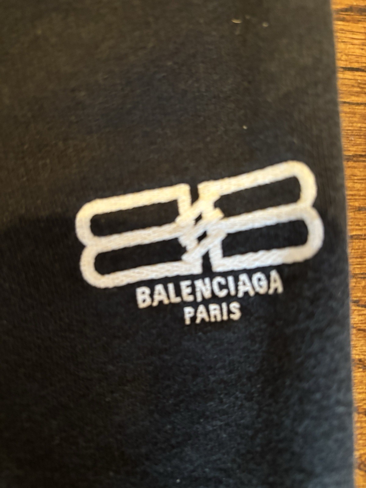 Balenciaga Embroided Sweats Size M Black thumbnail 3
