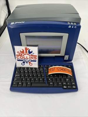 Brady BBP 31 Label Printer w 1in Orange Label Roll & Ribbon & Power Supply