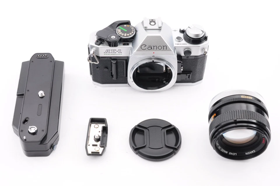 **NEAR MINT w/ Winder** Canon AE-1 Program + FD 50mm f/1.4 S.S.C. SSC From Japan - Image 3 of 4