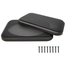 4" x 6" Speaker Grill Covers, Car Subwoofer x - 2Pcs, Black