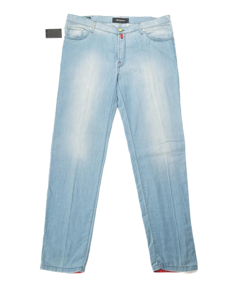 Kiton ストレートデニム 40 Kiton Cotton Blue Jeans for Men for sale | eBay