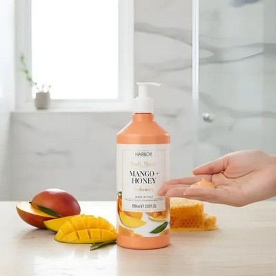  1 Pack Harbor ~ Mango & Honey Softening Body Wash 33.8 fl oz Each