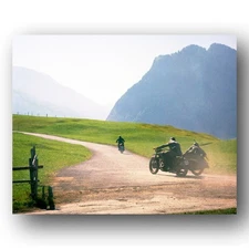 Captain Virgil Hilts Motorcycle Escape Scene, The Great Escape, Bavaria 1963 8x1