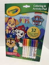 Crayola Paw Patrol Adventure Pups Coloring & Activity Pad NEW