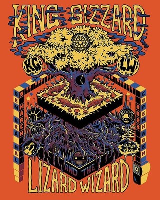 King Gizzard & The Lizard Wizard Copenhagen 2023 Concert Poster Wall Art Decor