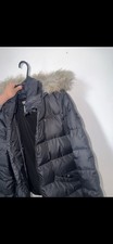 Tommy Hilfiger Women's Navy Hooded Coat Size XS