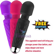 Handheld Massager 20 Speed Wand Vibrating Massage Magic Full Body Therapy Motor 