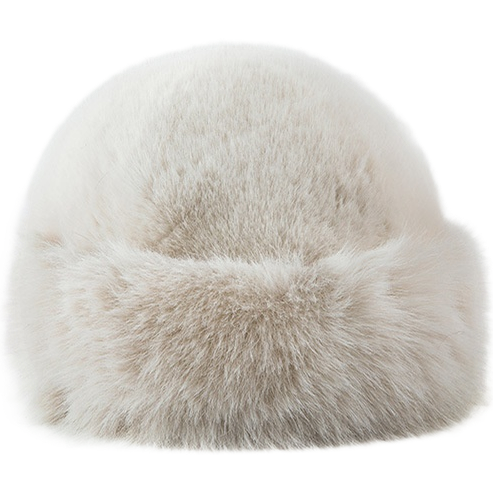 For Women's Oversized Faux Rabbit Bucket Hat with Windproof Suede Shell ...