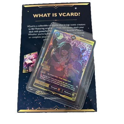 Womp Snack Full Art 10 Shylily + Filian Gamer Supps Card Vtuber Promo 001 Holo