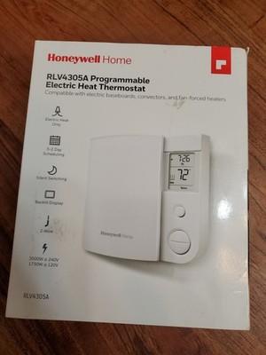Honeywell Home RLV4305A Digital Programmable Thermostat Baseboard Heat 5-2 Day