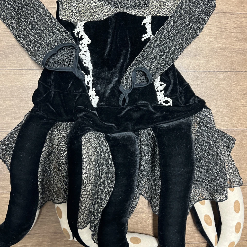 Yandy Ursula Pulpo Tentáculo Sexy Disfraz Mediano Corsé Terciopelo Cota de Malla ☼ Foto 3 de 4