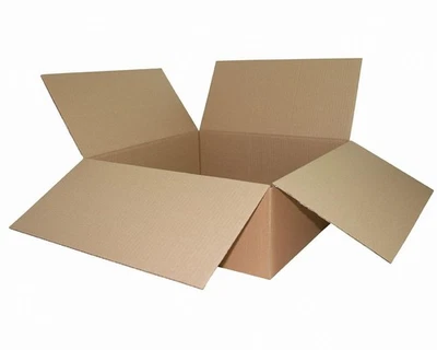 3x Faltkarton  500x500x180mm 1-wellig Dickwelle braun - Bild 1 von 3