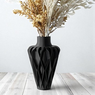 Moderne Designvase - Vase Lunor - Stilvolle Deko für Trockenblumen